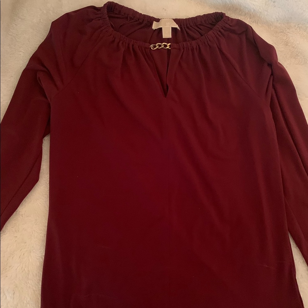 Michael Kors top in maroon